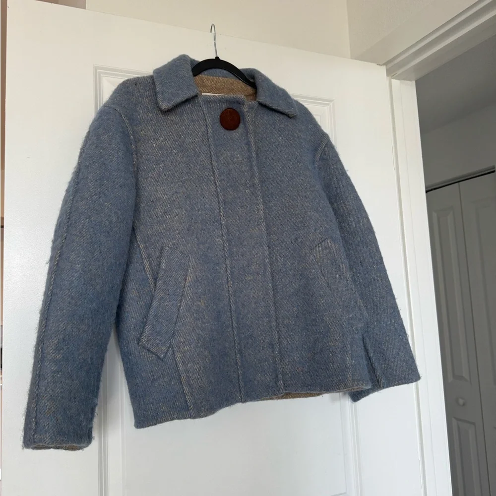Like new Tory Burch Snap-Front Double-Face Wool $1,798